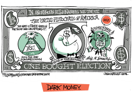 DARK MONEY by David Fitzsimmons