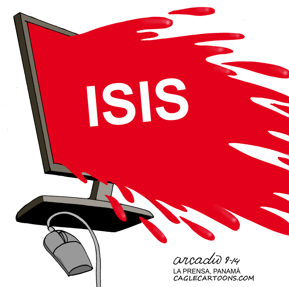  ISIS SALPICA DE SANGRE LA RED by Arcadio Esquivel