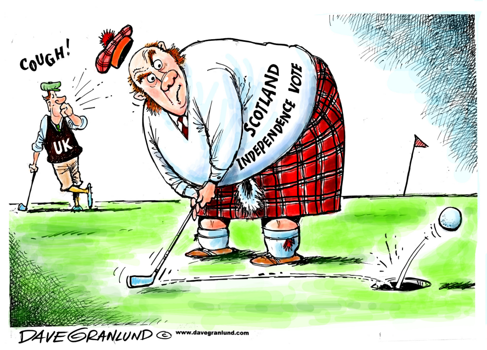  SCOTLAND INDEPENDENCE VOTE by Dave Granlund