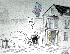 SCOTLAND RETURNS HOME by Patrick Chappatte