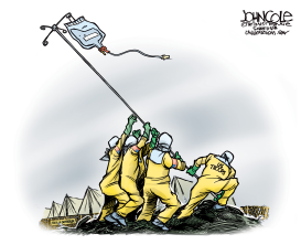 EBOLA TROOPS by John Cole