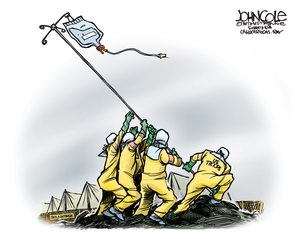  EBOLA TROOPS by John Cole