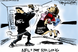 NATIONAL FELON LEAGUE by Milt Priggee