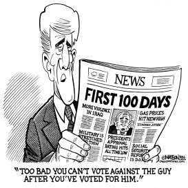 JOHN KERRY WISHES VOTERS COULD VOTE AGAINST BUSH AFTER VOTING FOR HIM by RJ Matson