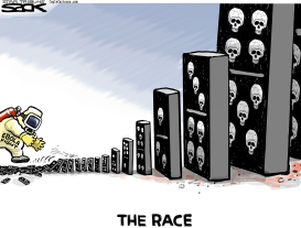 RACE FOR THE EBOLA CURE by Steve Sack