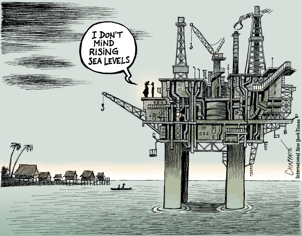  OIL INDUSTRY AND CLIMATE CHANGE by Patrick Chappatte