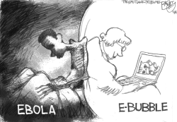 EBOLA VS CUTE KITTENS by Pat Bagley