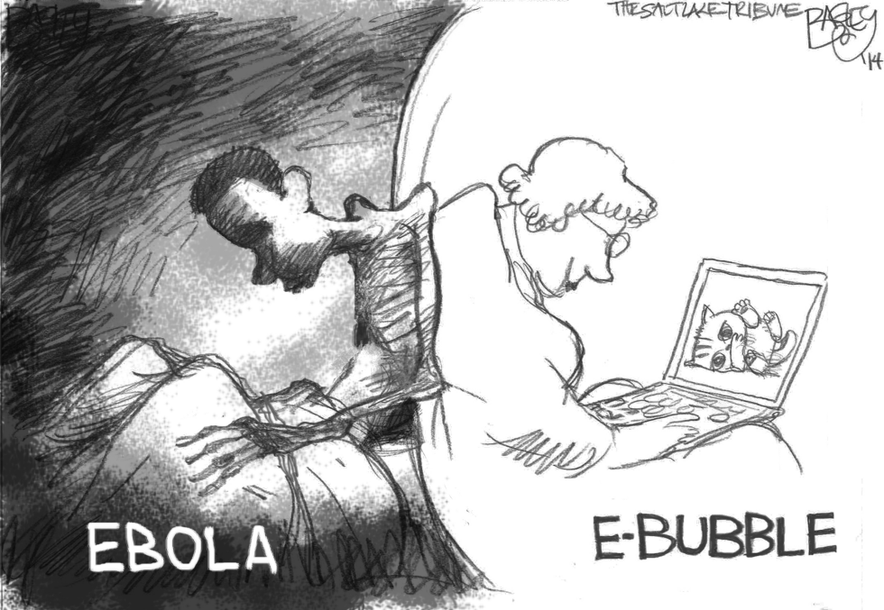  EBOLA VS CUTE KITTENS by Pat Bagley