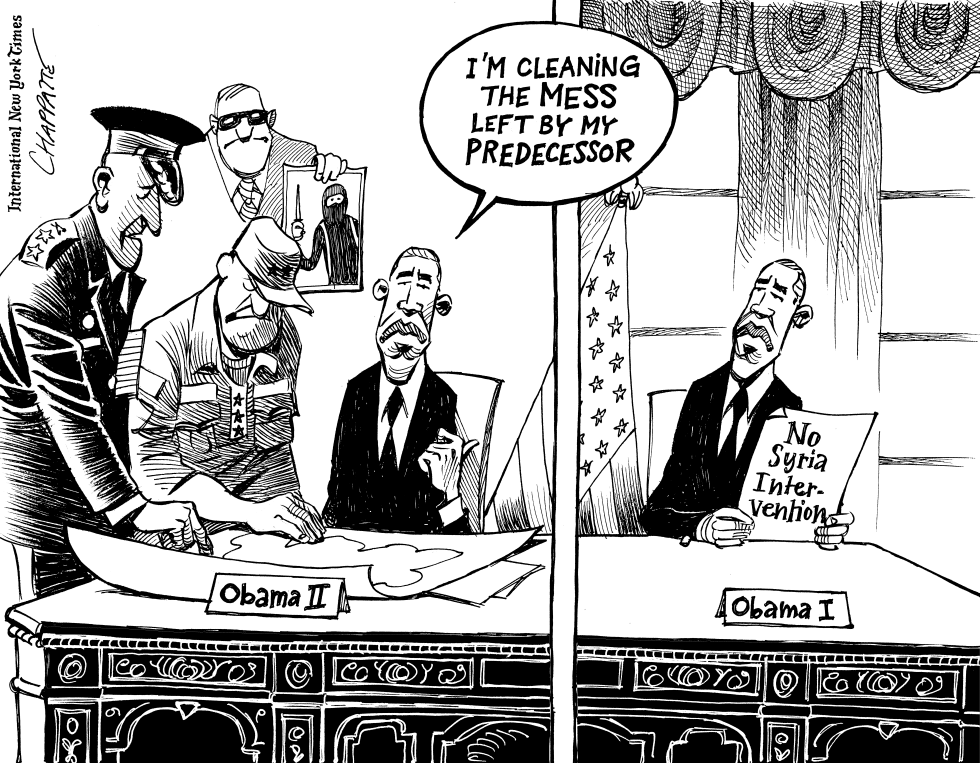  OBAMA IN SYRIA by Patrick Chappatte