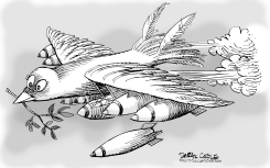 DOVE JET by Daryl Cagle