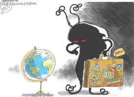 BICHO VIAJERO DEL EBOLA  by Pat Bagley