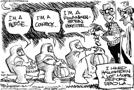 TRICK OR EBOLA by Milt Priggee