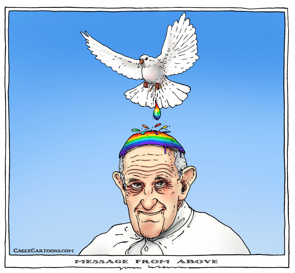  POPE AND GAYS -MESSAGE FROM ABOVE by Joep Bertrams