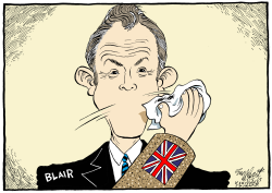 BLAIR RE-ELECTED by Bob Englehart