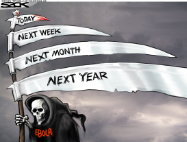 EBOLA REAPER by Steve Sack