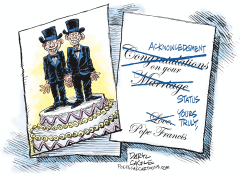 THE VATICAN AND GAY MARRIAGE by Daryl Cagle