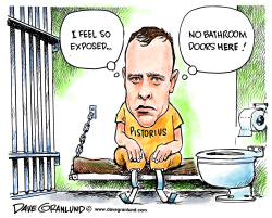 PISTORIUS IN PRISON by Dave Granlund