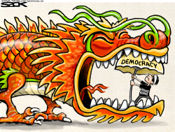 HONG KONG PROTESTERS by Steve Sack