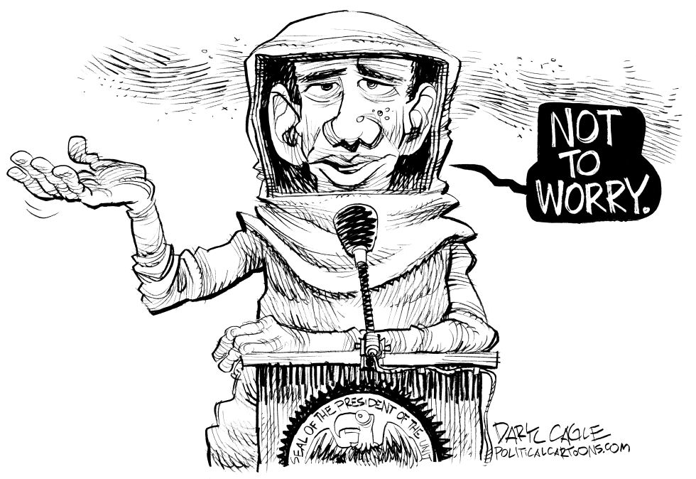  EBOLA - NOT TO WORRY by Daryl Cagle