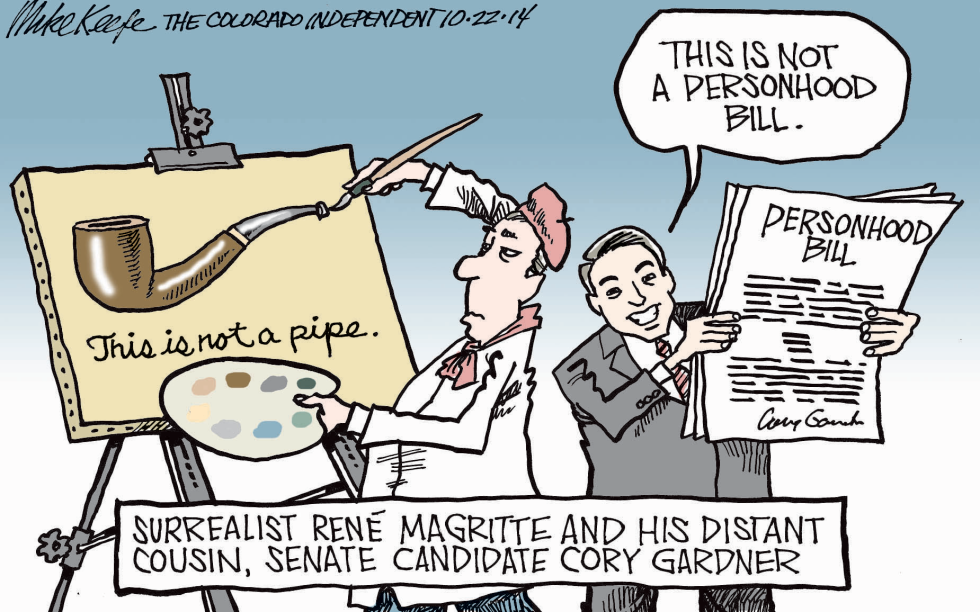  LOCAL SURREALIST CORY GARDNER by Mike Keefe