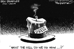 BEN BRADLEE- RIP by Milt Priggee