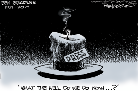 BEN BRADLEE -RIP by Milt Priggee