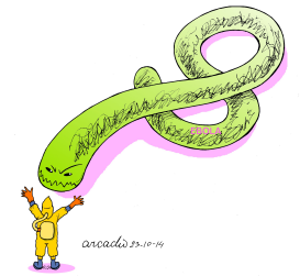 EBOLA SIN TREGUA by Arcadio Esquivel