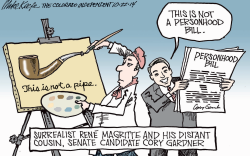 LOCAL SENATE CANDIDATE CORY GARDNER by Mike Keefe