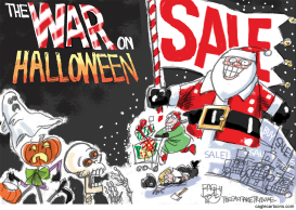 THE WAR ON HALLOWEEN by Pat Bagley