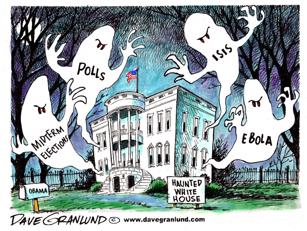  HAUNTED WHITE HOUSE 2014 by Dave Granlund