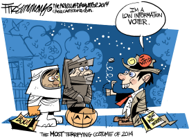 HALLOWEEN VOTER by David Fitzsimmons