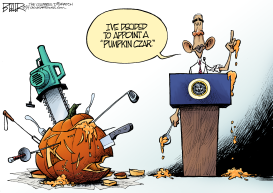 PUMPKIN CARVER-IN-CHIEF by Nate Beeler