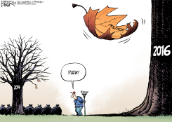 LEAF US ALONE by Nate Beeler