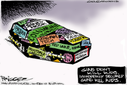 SCHOOL SHOOTINGS by Milt Priggee