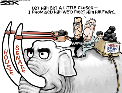 OBAMACARE HUNT by Steve Sack