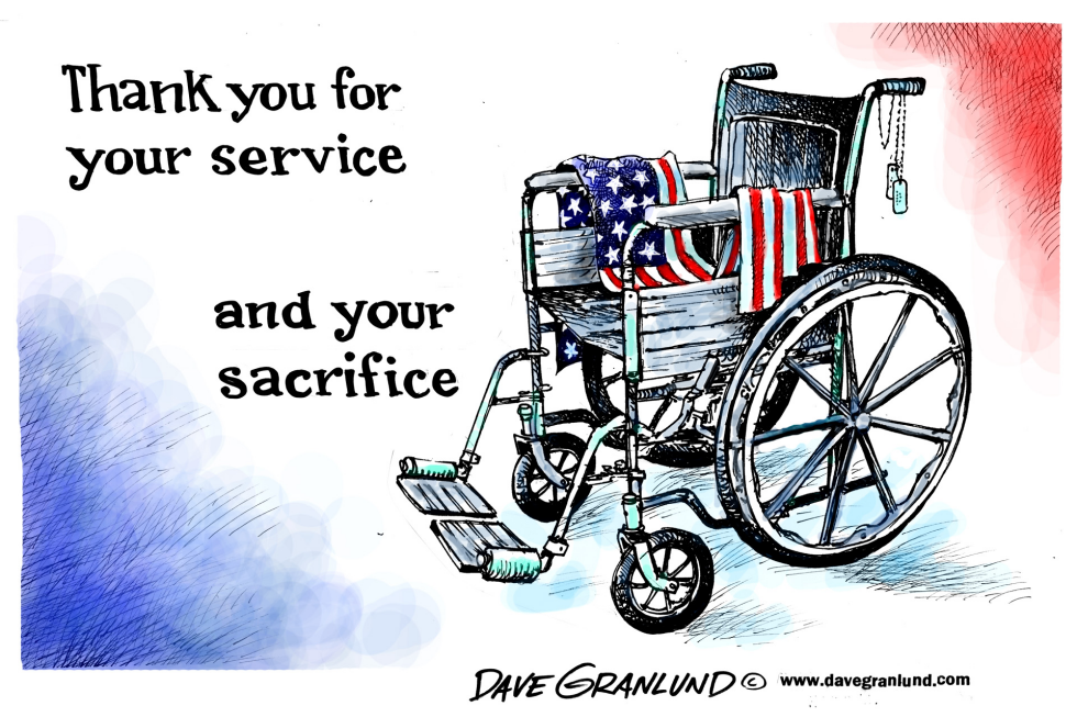  VETERANS DAY AND SACRIFICE by Dave Granlund