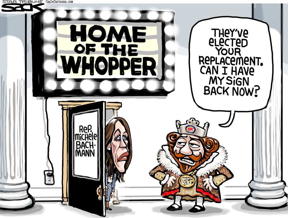  BYE BYE BACHMANN by Steve Sack