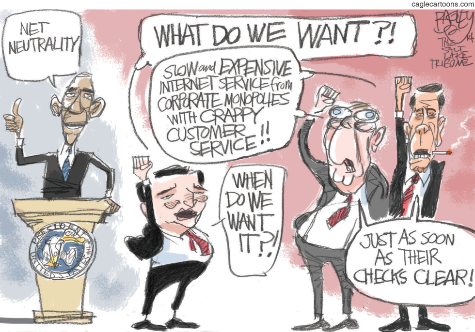  NET NEUTRALITY PUSHBACK by Pat Bagley