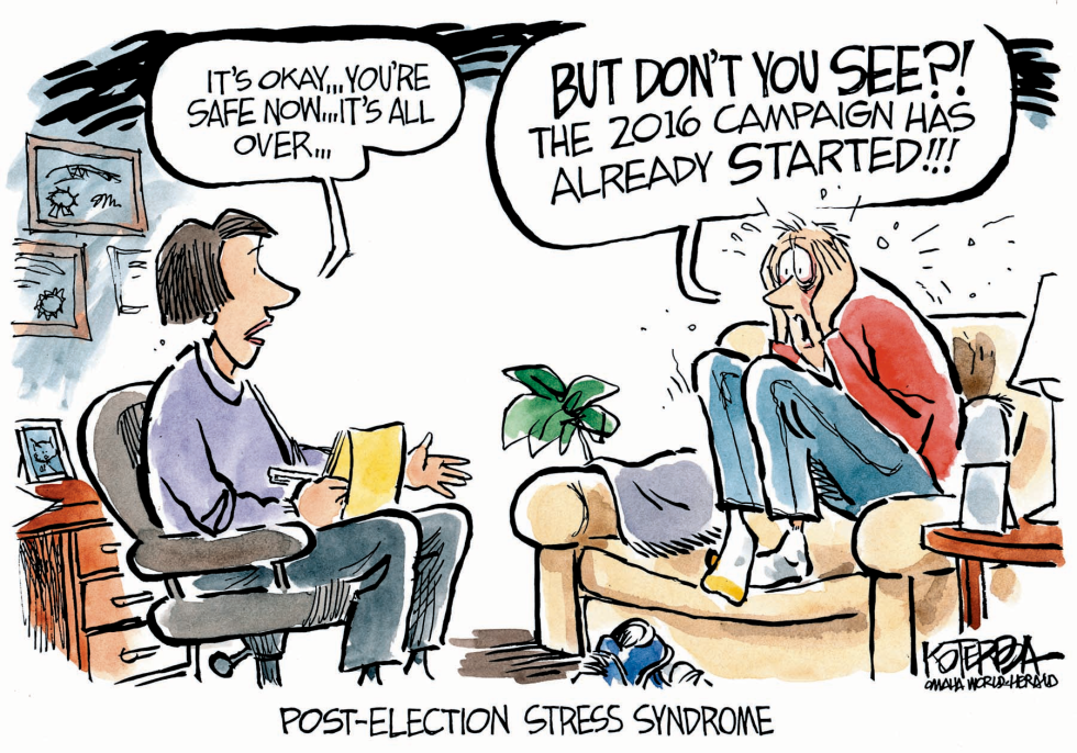  POST ELECTION STRESS SYNDROME by Jeff Koterba