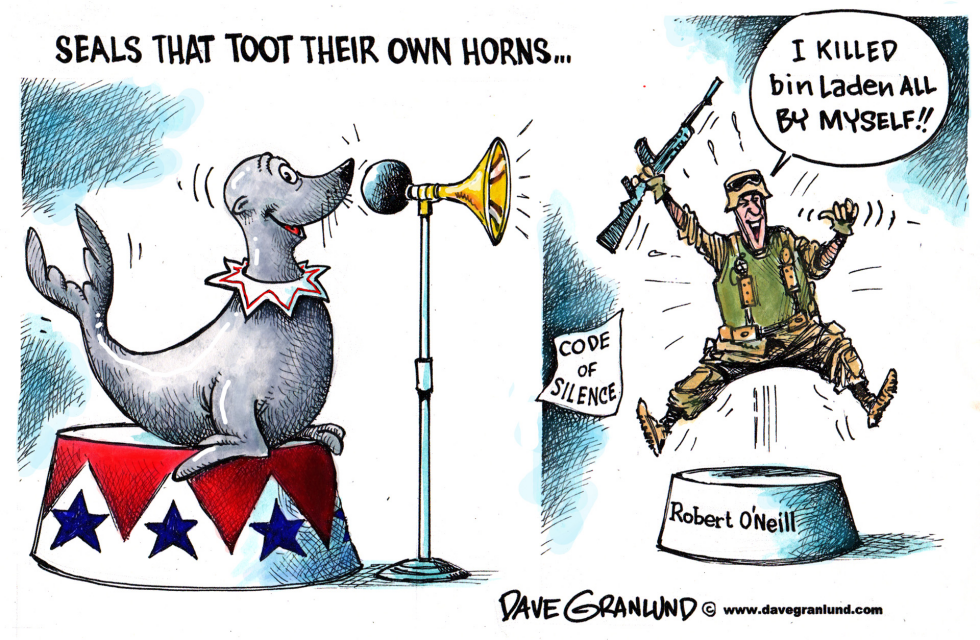  SEALS AND TOOTING HORNS by Dave Granlund