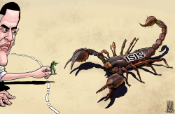 PELEANDO CONTRA ISIS by Luojie