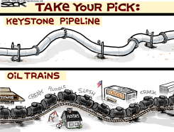 PIPELINE VS CHOOCHOO by Steve Sack