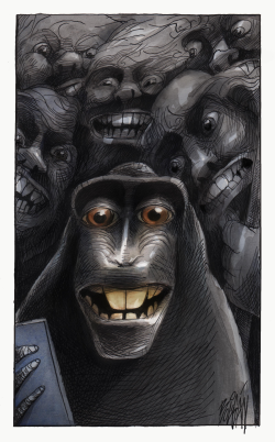 MONOS Y SELFIES  by Angel Boligan