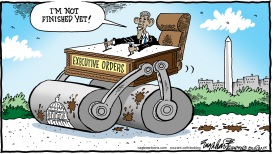 OBAMA EXECUTIVE ORDERS by Bob Englehart