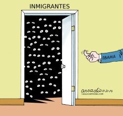 OBAMA PROINMIGRANTES by Arcadio Esquivel