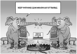 CONGRESSIONAL REPUBLICANS ARE WARY OF GOVERNING TRAP by RJ Matson