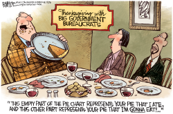 BIG GOVT THANKSGIVING by Rick McKee