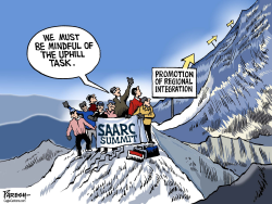 SAARC SUMMIT, KATHMANDU by Paresh Nath