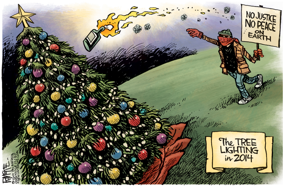  TREE LIGHTING 2014 by Rick McKee