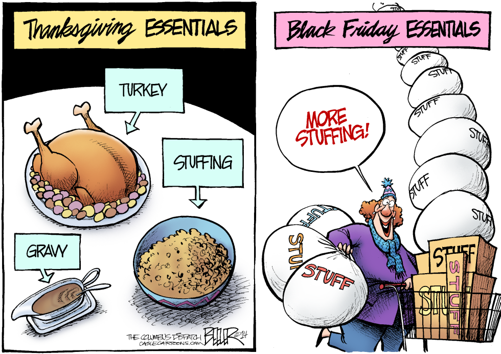  THANKSGIVING ESSENTIALS by Nate Beeler